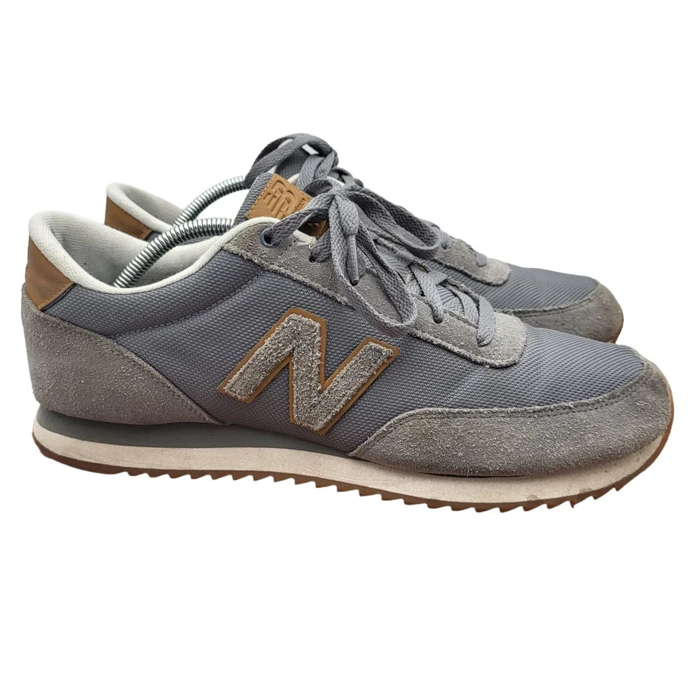 New Balance 501 Sneakers Mens 12 Gray Running Shoes MZ501AAC Suede Ripple